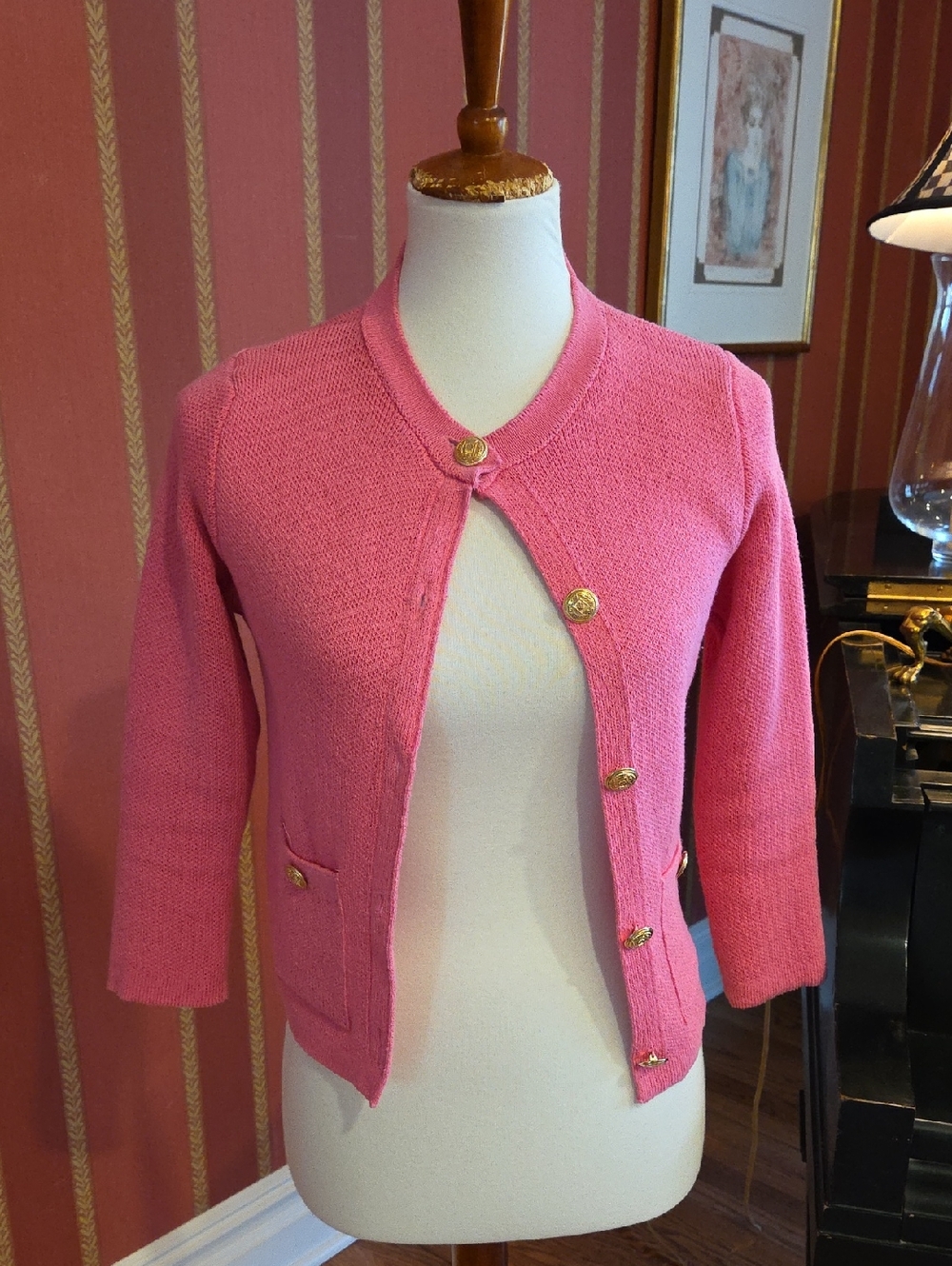 Bright Pink Cardigan